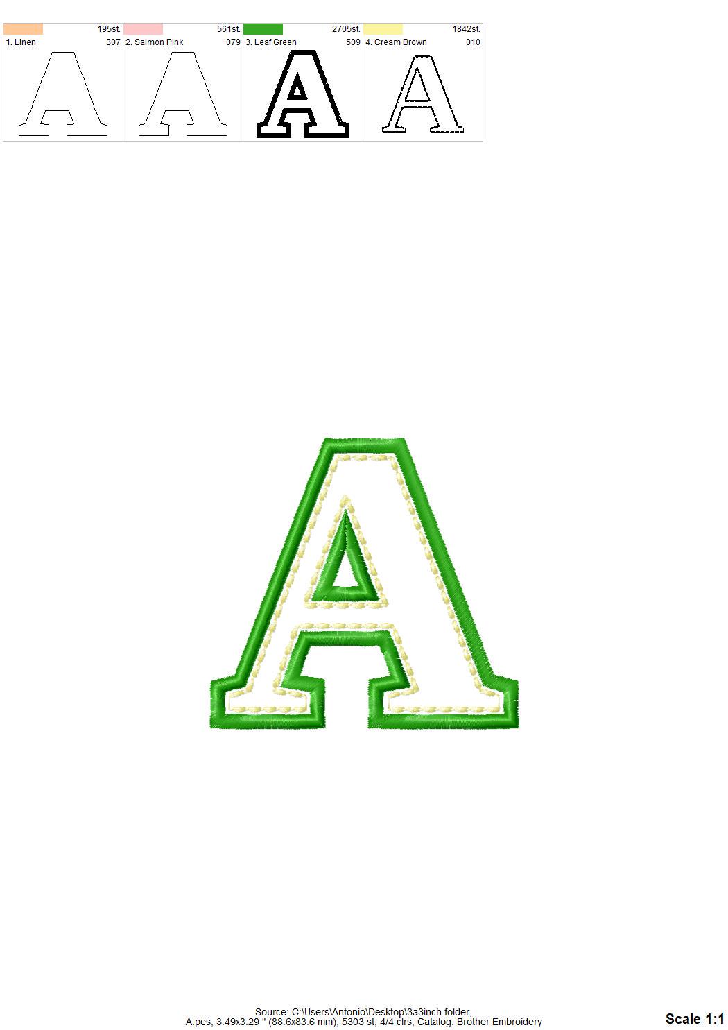 Applique Font Tilda