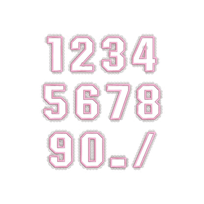 Varsity Lace Birthday Numbers