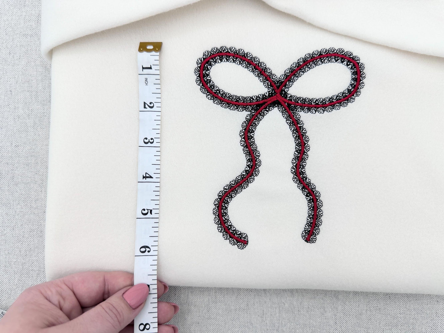 Festive Lace Ribbon Bow