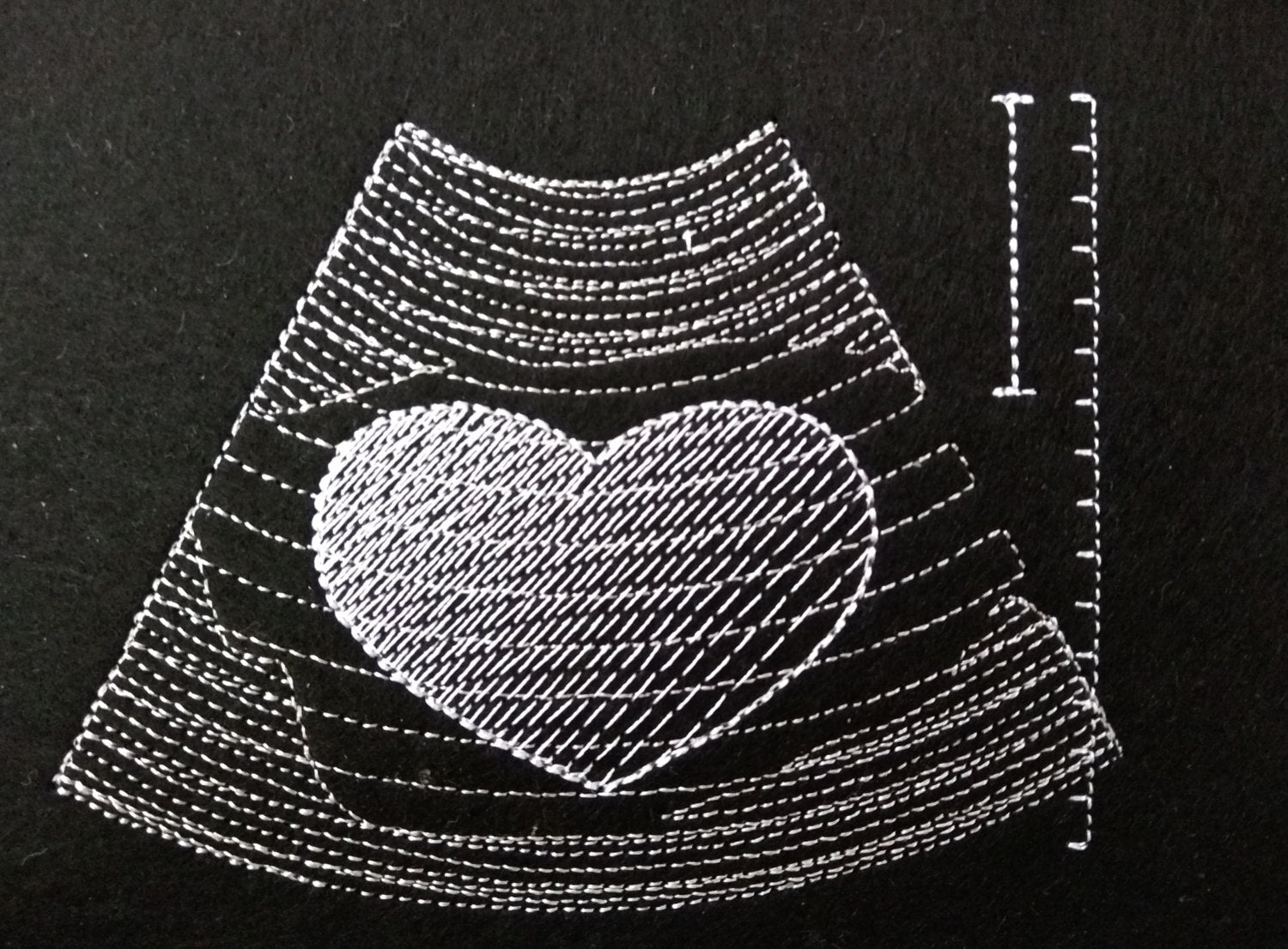 Love Ultrasound Tech Pocket Machine Embroidery 4" 4.5" 5" 6" 7" | PES DST JEF | Artapli