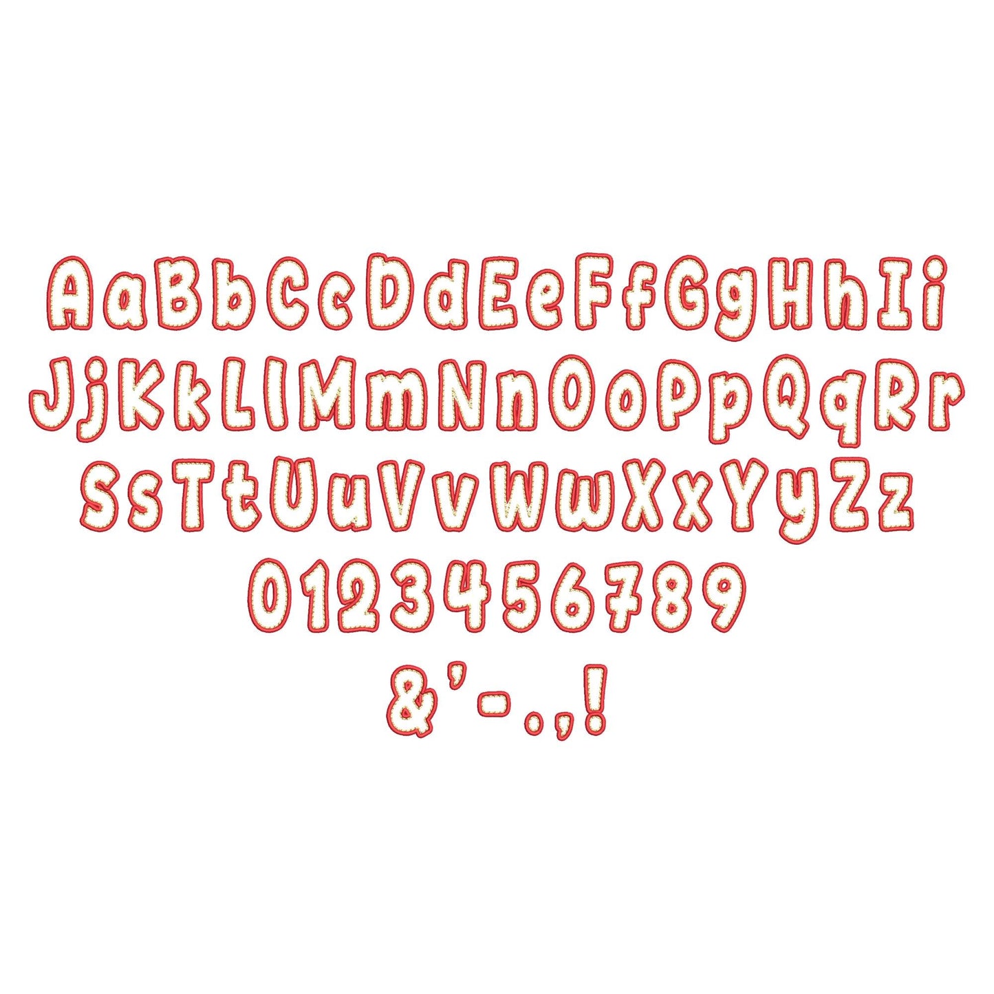 Applique Font Meadow Pop