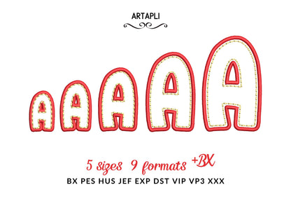 Applique Font Meadow Pop