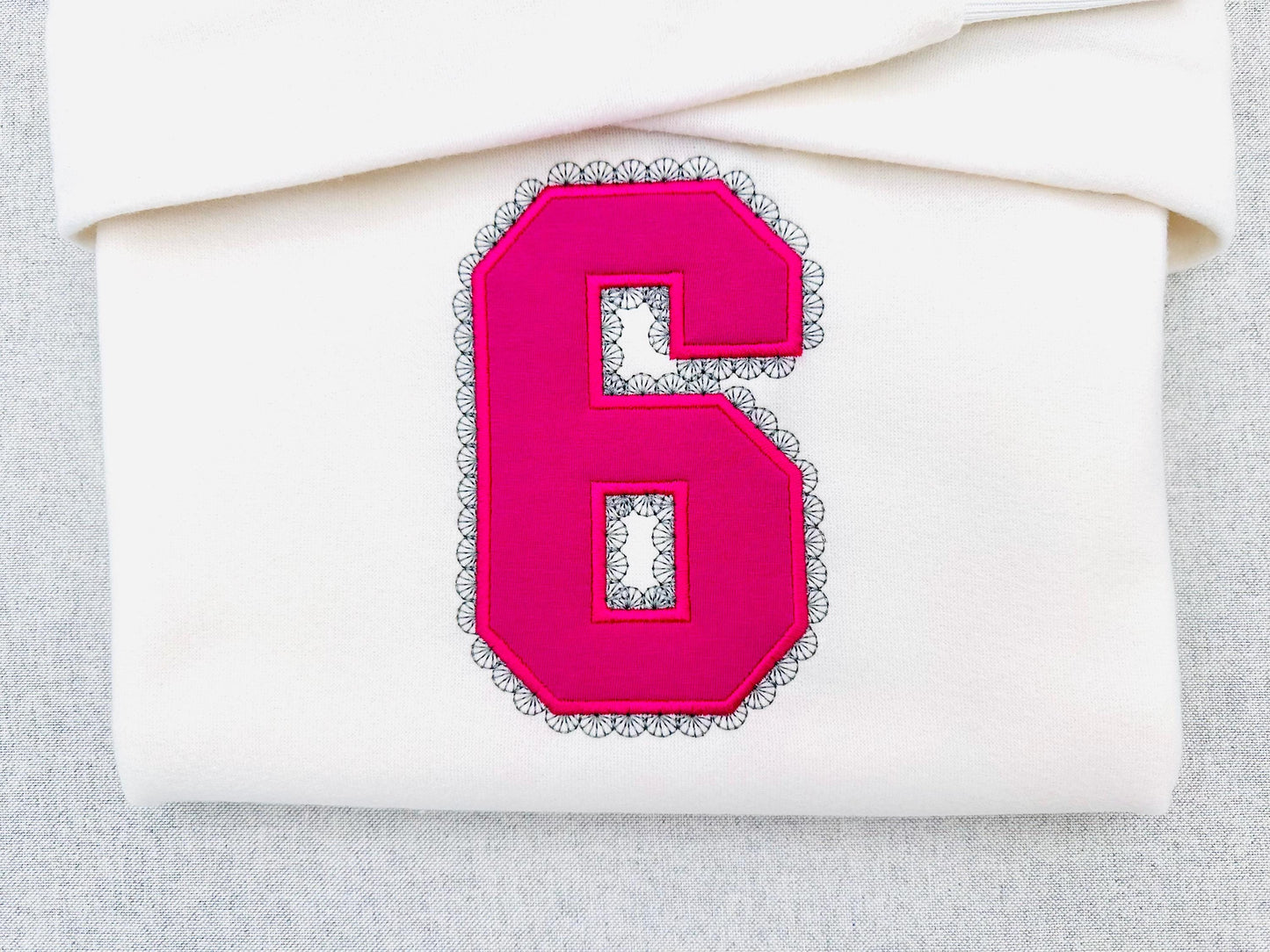 Varsity Lace Birthday Numbers