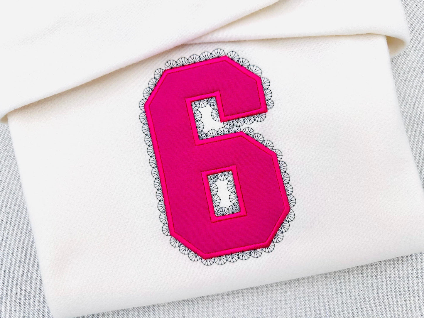 Varsity Lace Birthday Numbers