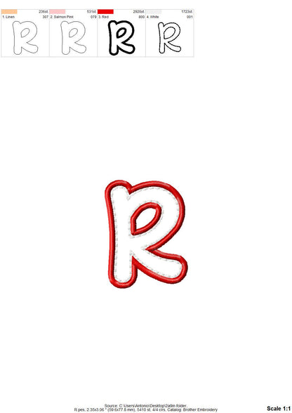 Applique Font Molly