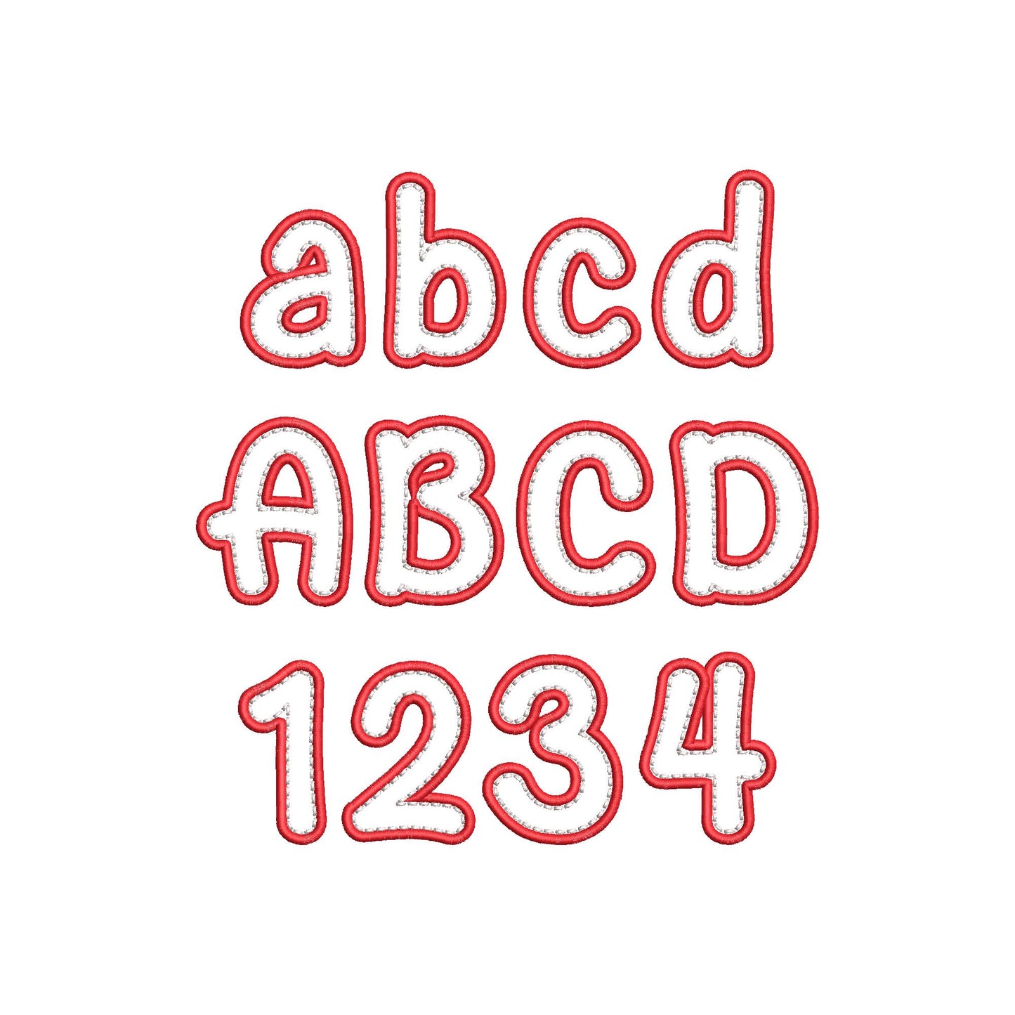 Applique Font Molly