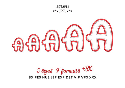 Applique Font Molly