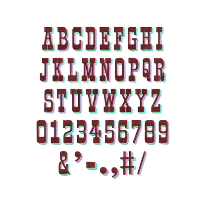 Western Split Shadow Font