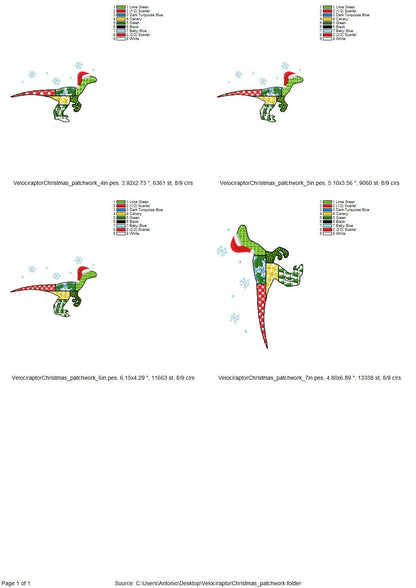 Christmas Velociraptor Dinosaur