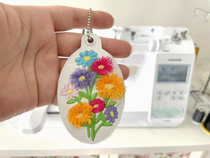 Floral Bouquet Bag Charm