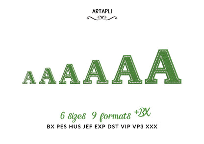 Fill Stitch Font Tinsley