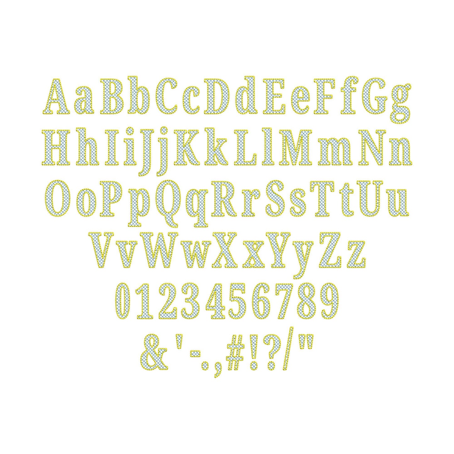 Diamond Patterned Font Nolan