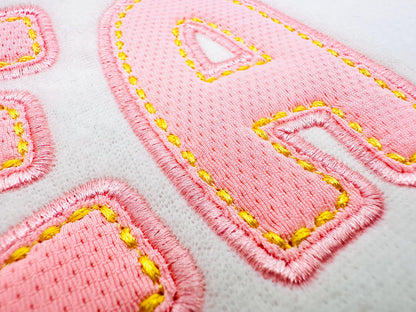 Applique FONT Meadow Pop satin stitch and hand stitch effect outline Alphabet Monogram machine embroidery designs