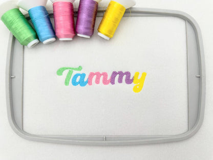 Fill Stitch Script Font