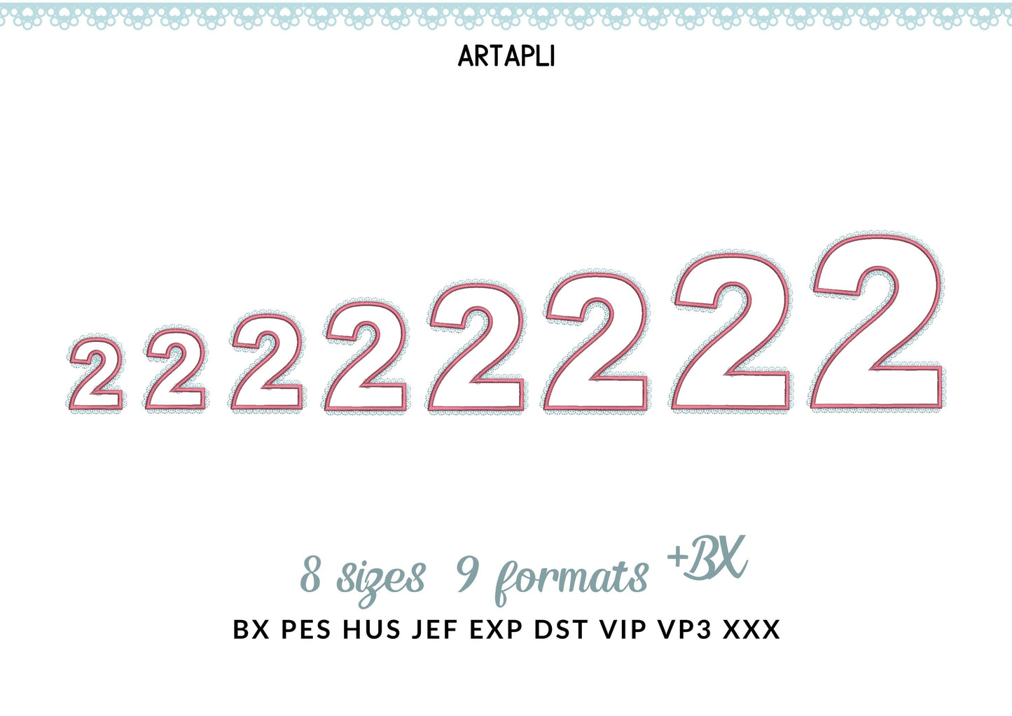 Girly Lace Birthday Numbers