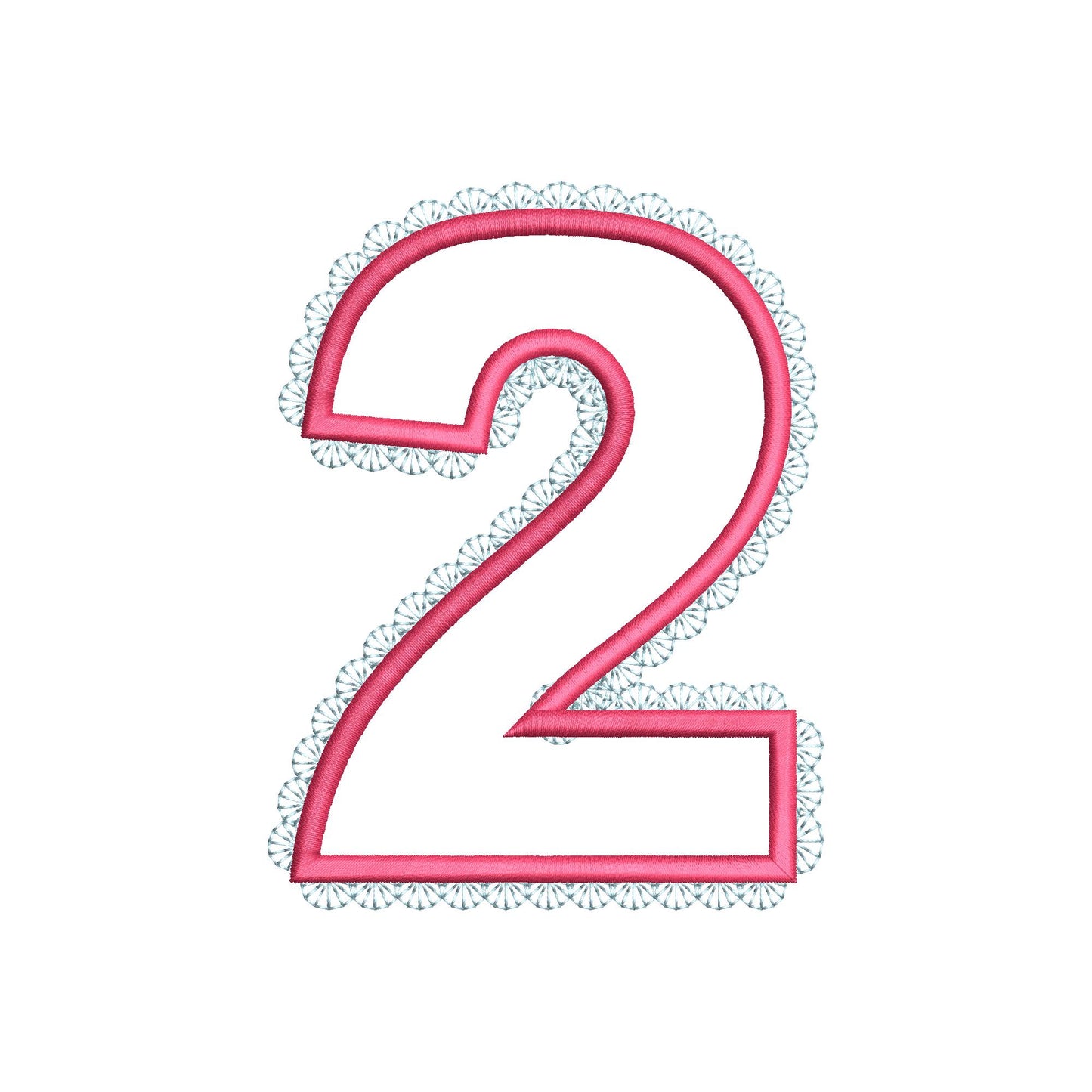 Girly Lace Birthday Numbers