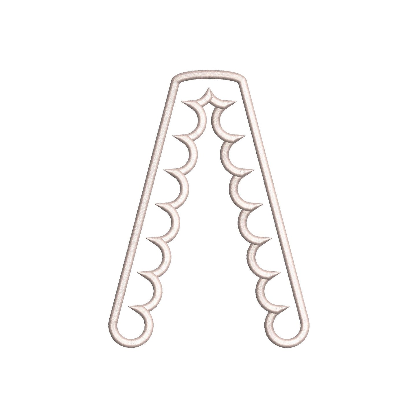 Scalloped Split Side Seam Cutout