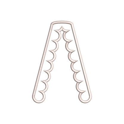 Scalloped Split Side Seam Cutout