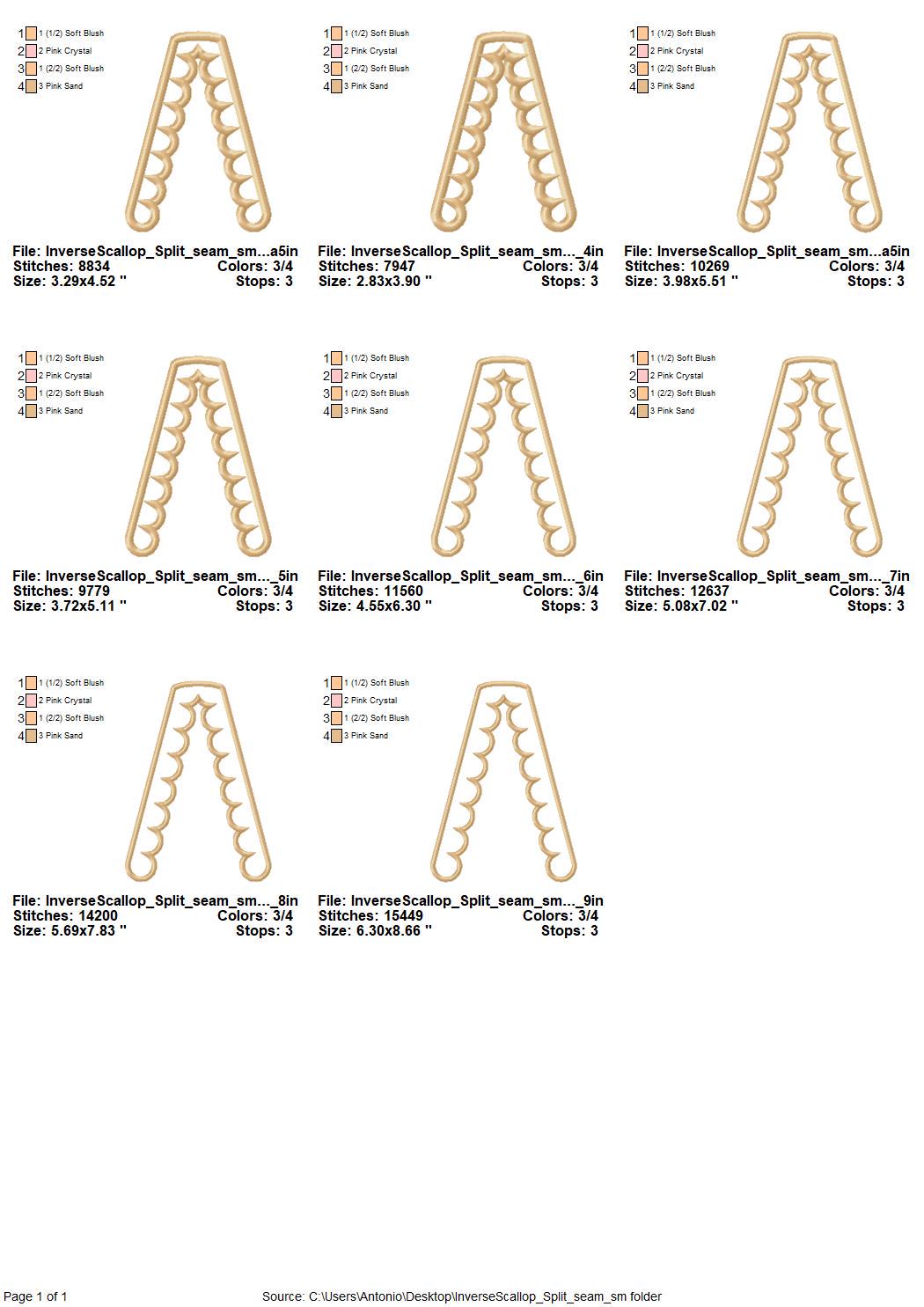 Scalloped Split Side Seam Cutout