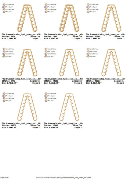 Scalloped Split Side Seam Cutout