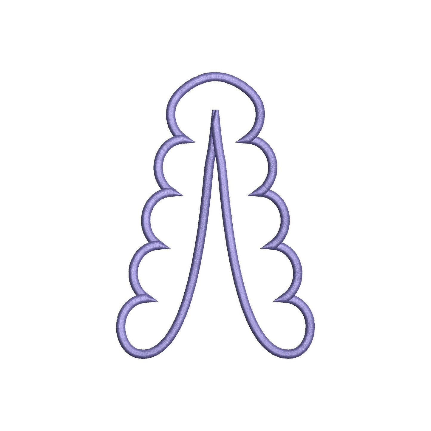Soft Scalloped Split Side Seam