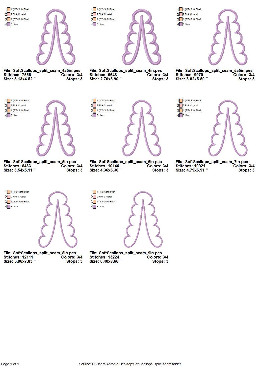 Soft Scalloped Split Side Seam