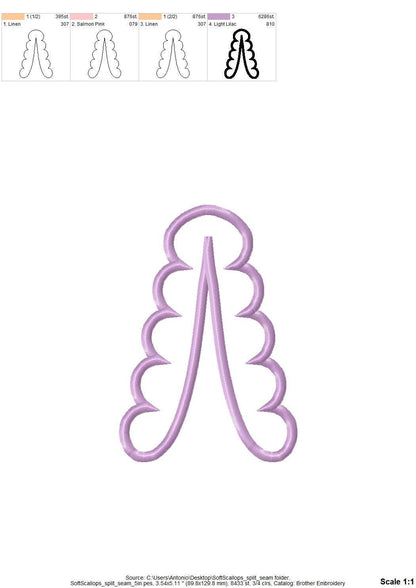 Soft Scalloped Split Side Seam