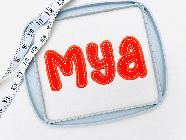 Applique Font Molly