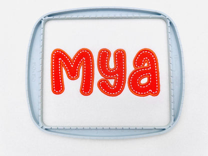 Applique Font Molly