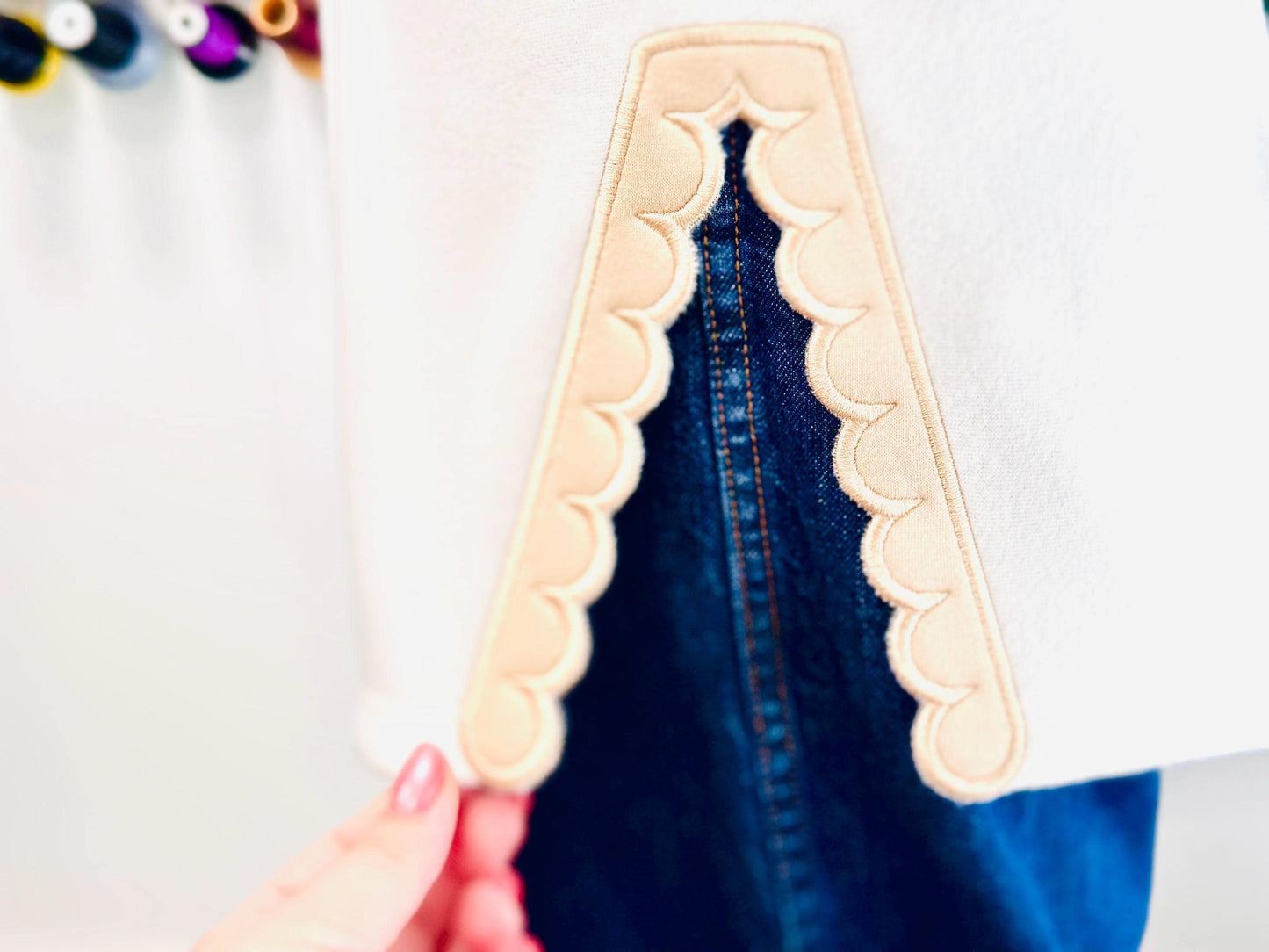 Scalloped Split Side Seam Cutout
