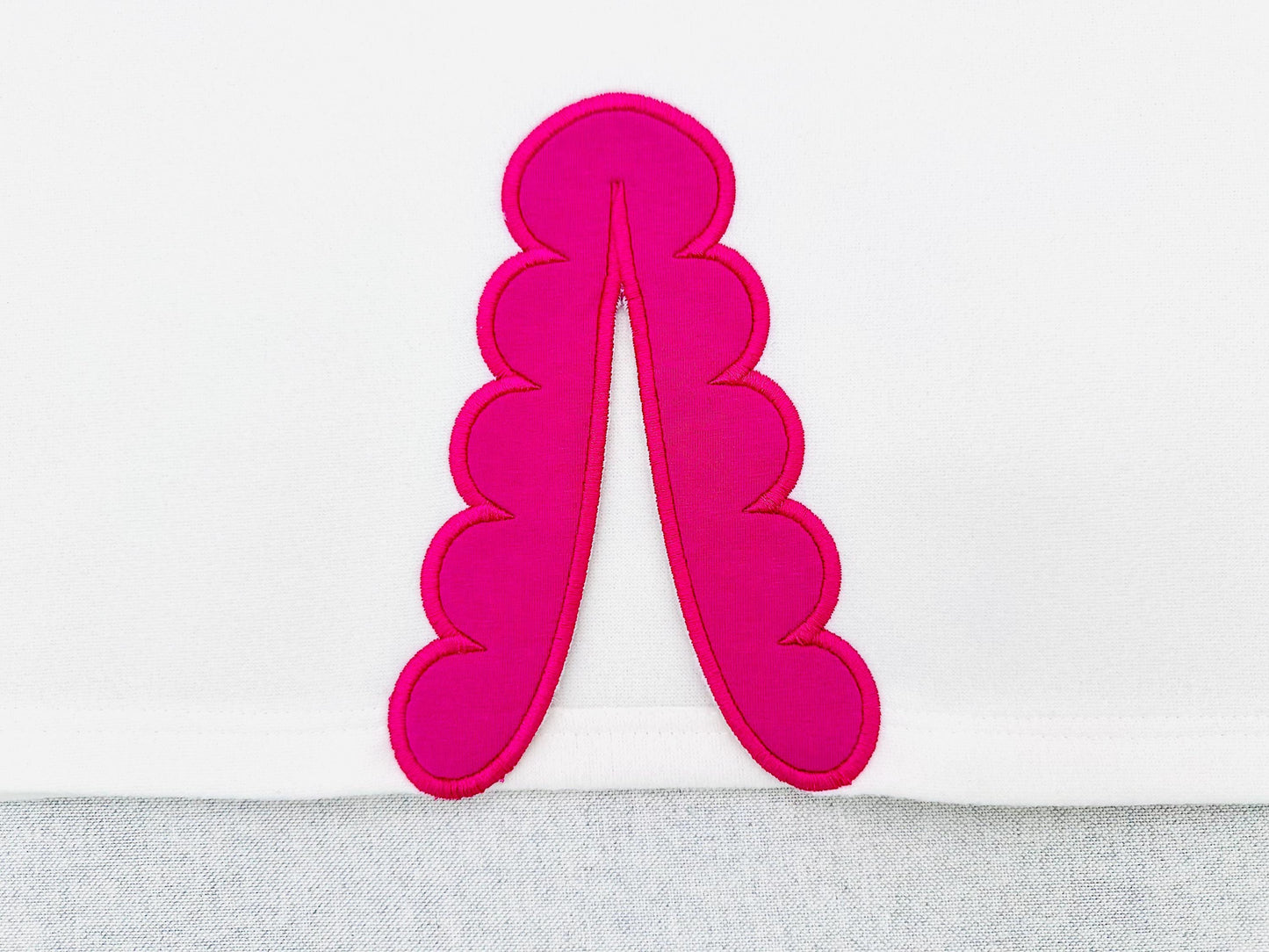 Soft Scalloped Split Side Seam