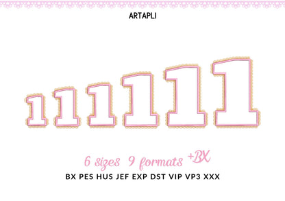 Ultra Bold Birthday Numbers with Lace