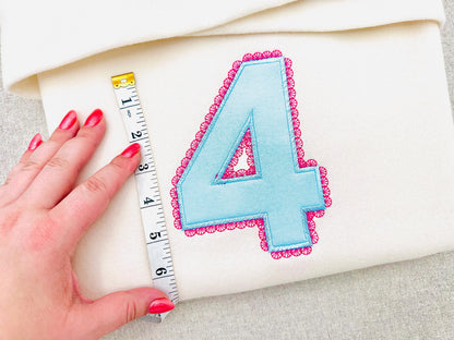 Girly Lace Birthday Numbers