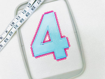 Girly Lace Birthday Numbers