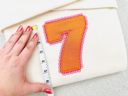 Ultra Bold Birthday Numbers with Lace