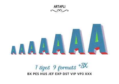 Split Drop Shadow Font