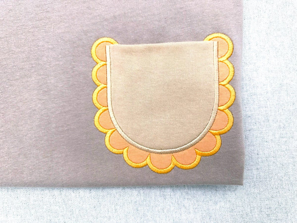 Scalloped Rounded Pocket ITH