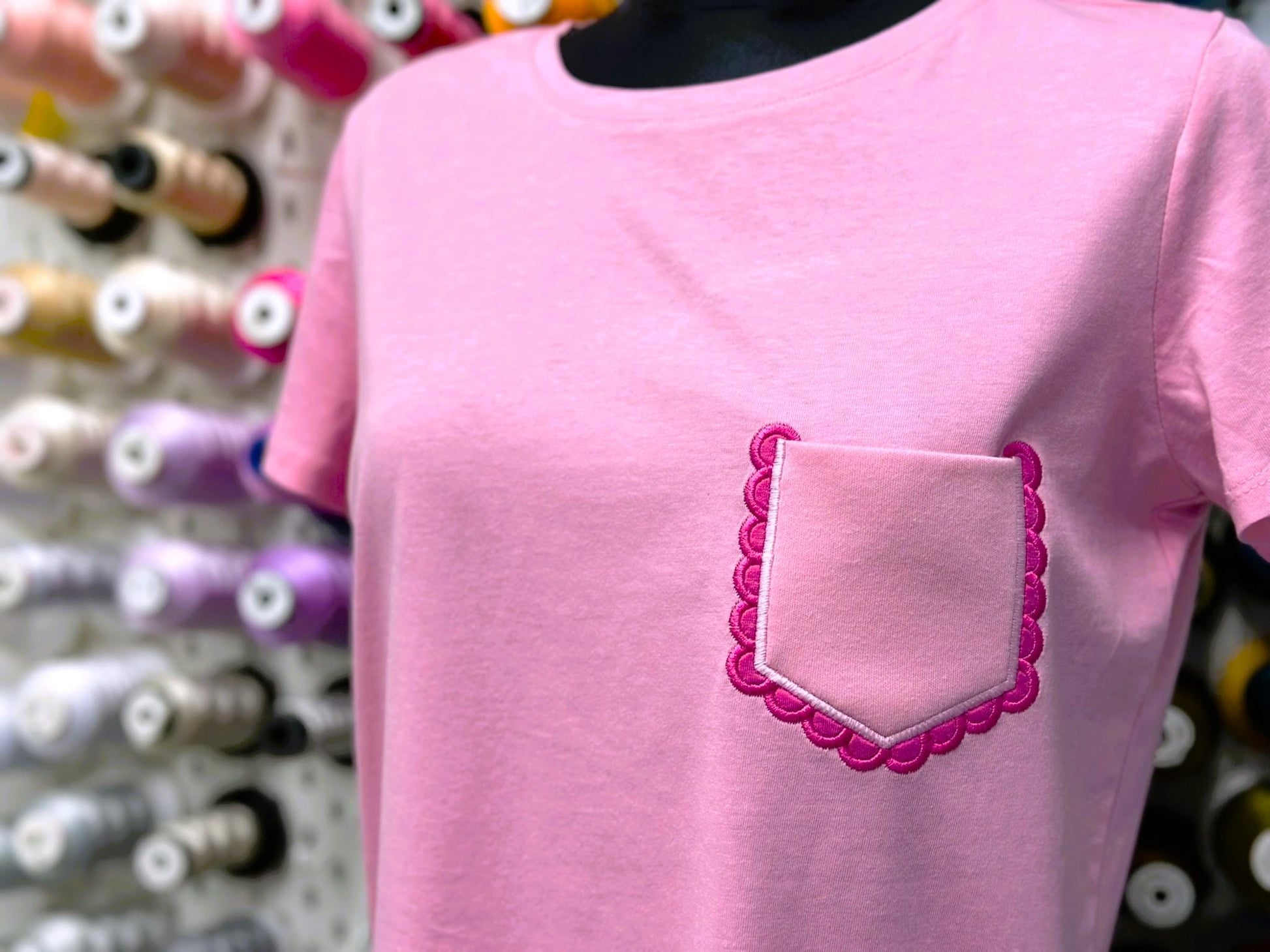 Point Pocket with Scalloped edge Applique simply in the hoop kids girls outfit machine embroidery designs ITH project real genuine pocket