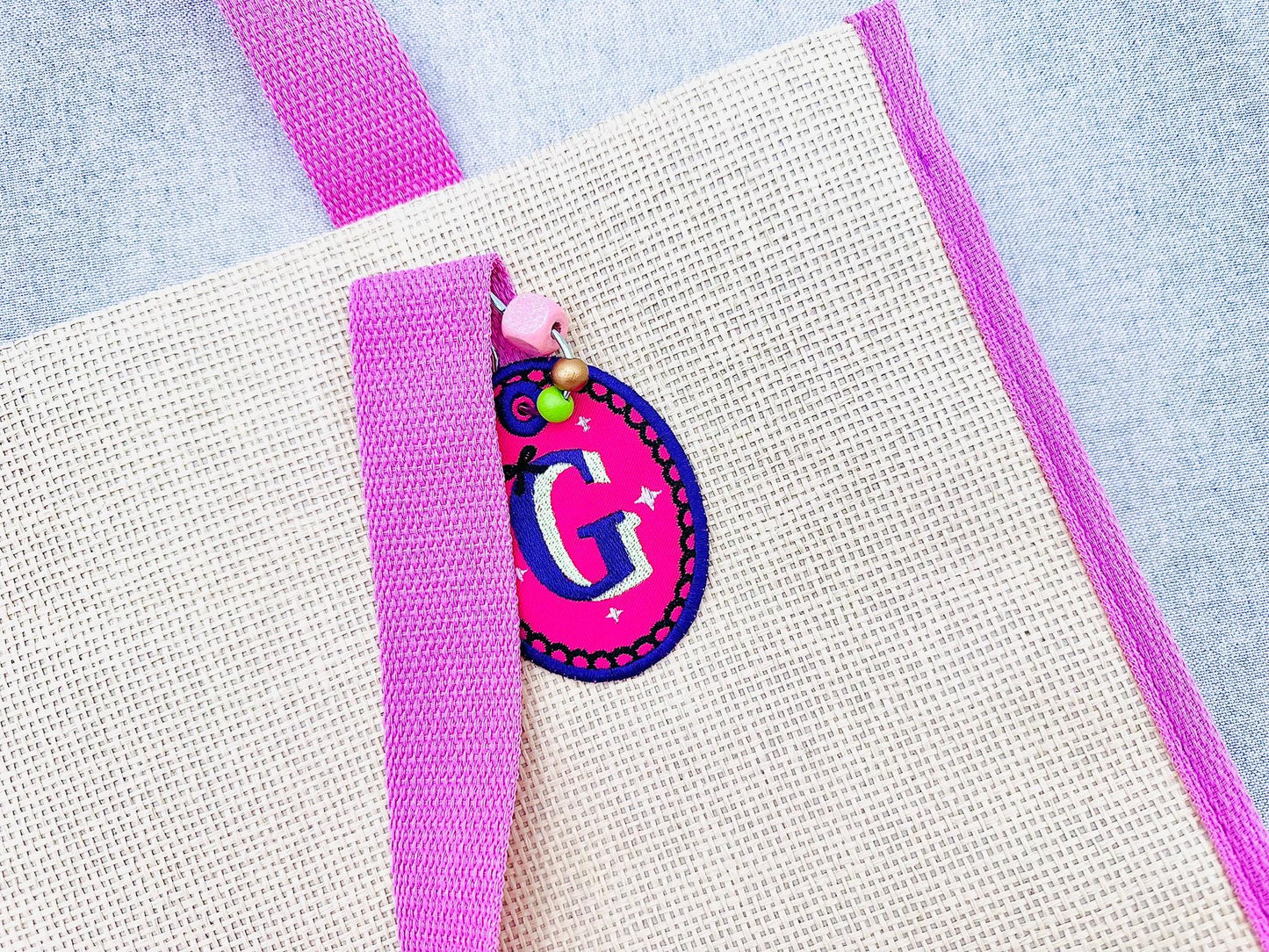 Halloween Monogram Bag Tag Charm