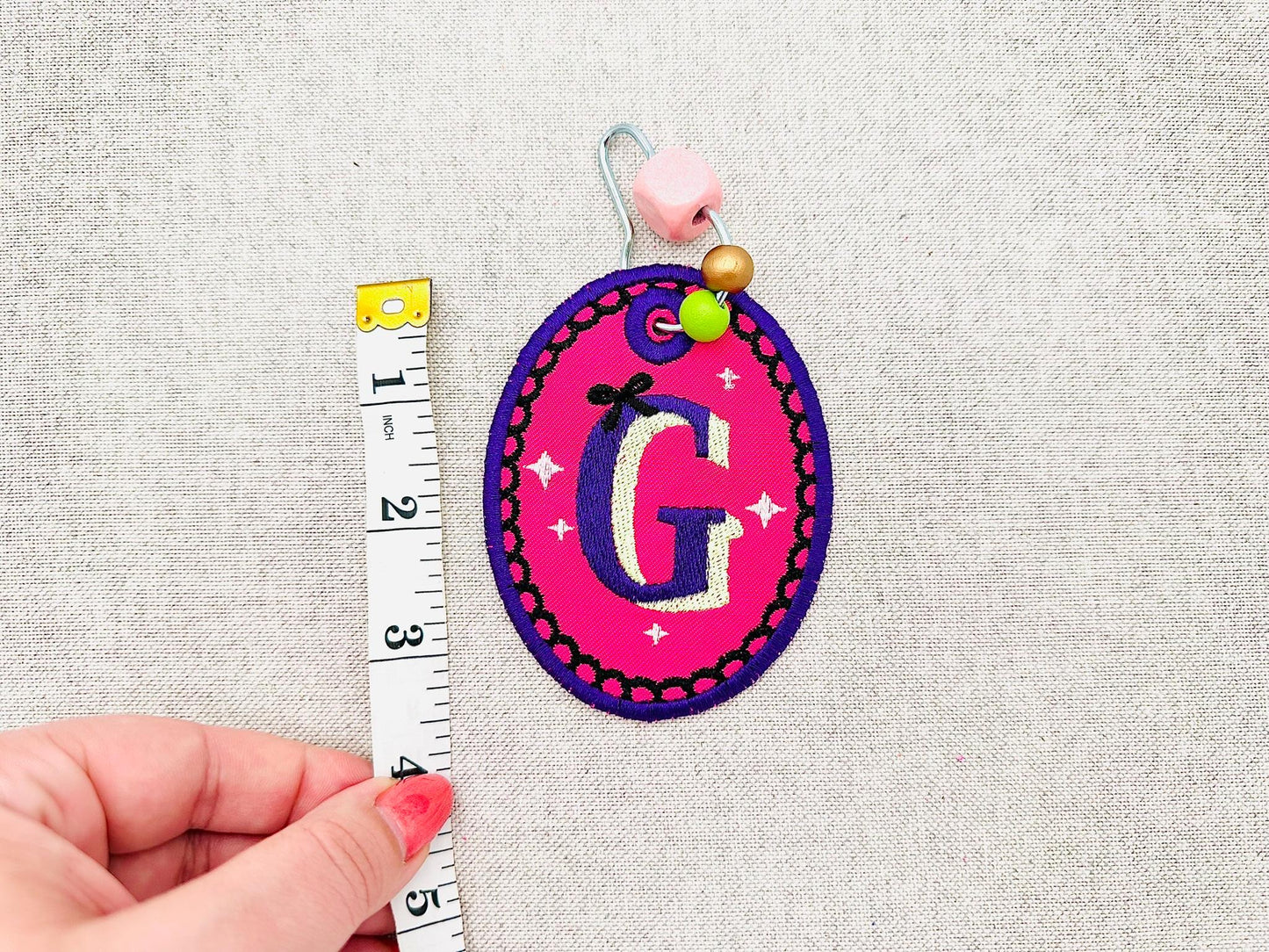 Halloween Monogram Bag Tag Charm