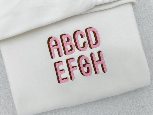 Rounded Shadow Font