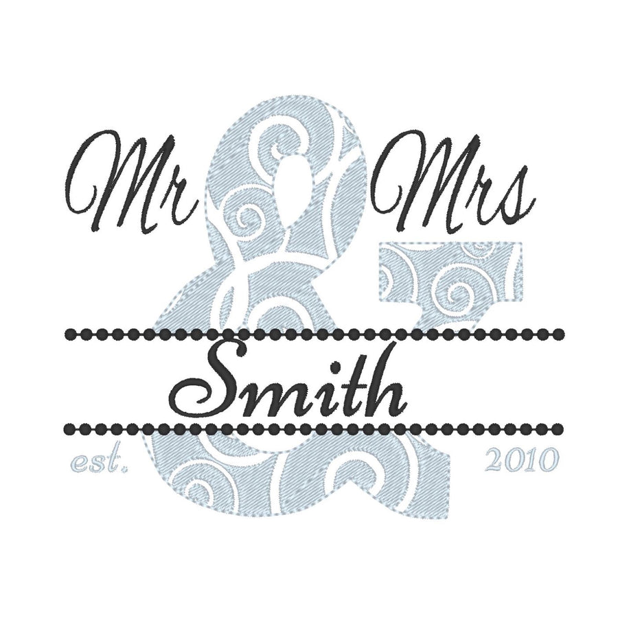 Lace curl and swirl Split Ampersand and Monogram Font SET wedding machine embroidery designs
