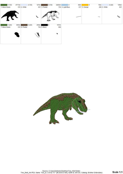 Naughty Playing Trex Dinosaur