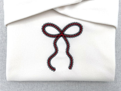 Festive Lace Ribbon Bow