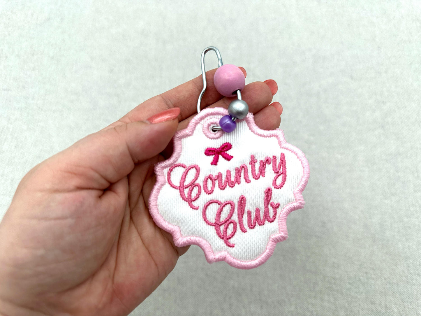 Country Chic Bag Tag Charm Set