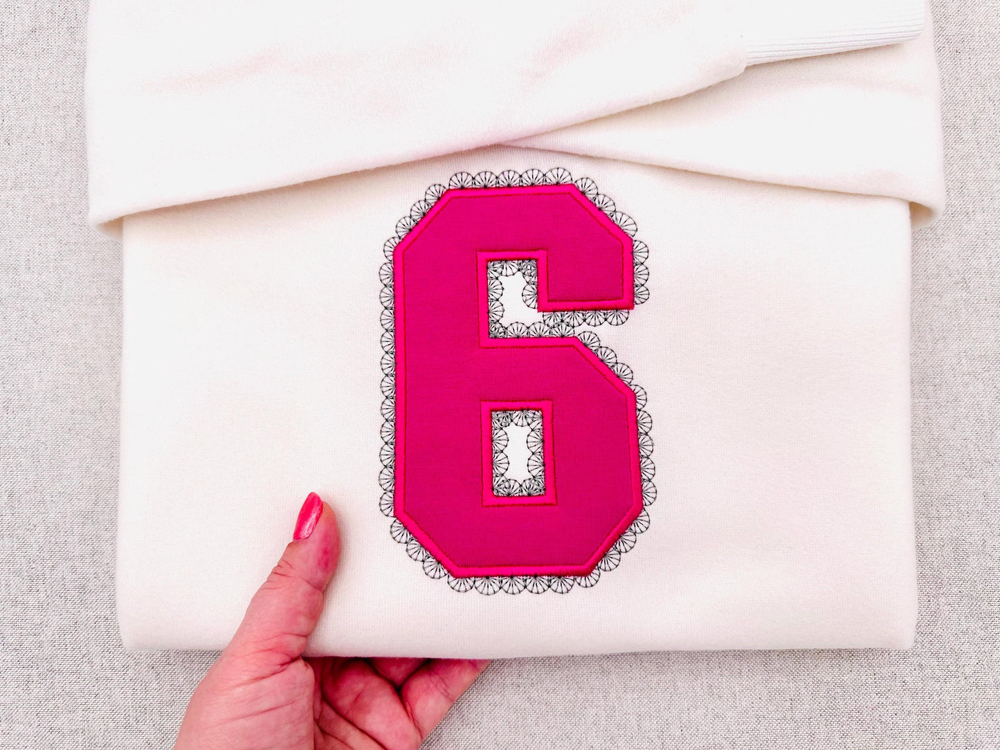 Varsity Lace Birthday Numbers