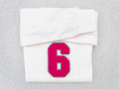 Varsity Lace Birthday Numbers