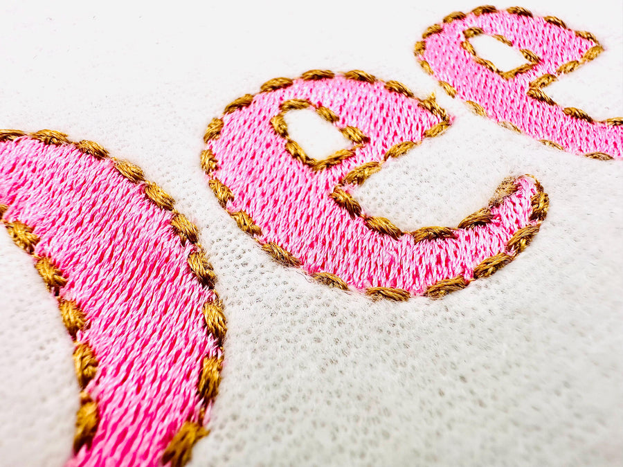 Fill stitch FONT Tiffany with hand-stitch look outline machine embroidery designs Alphabet Monogram