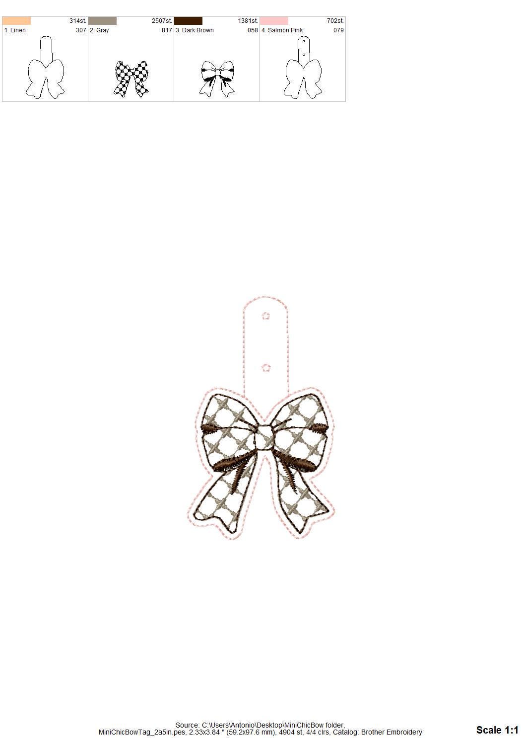 Chic Mini Bow Keychain