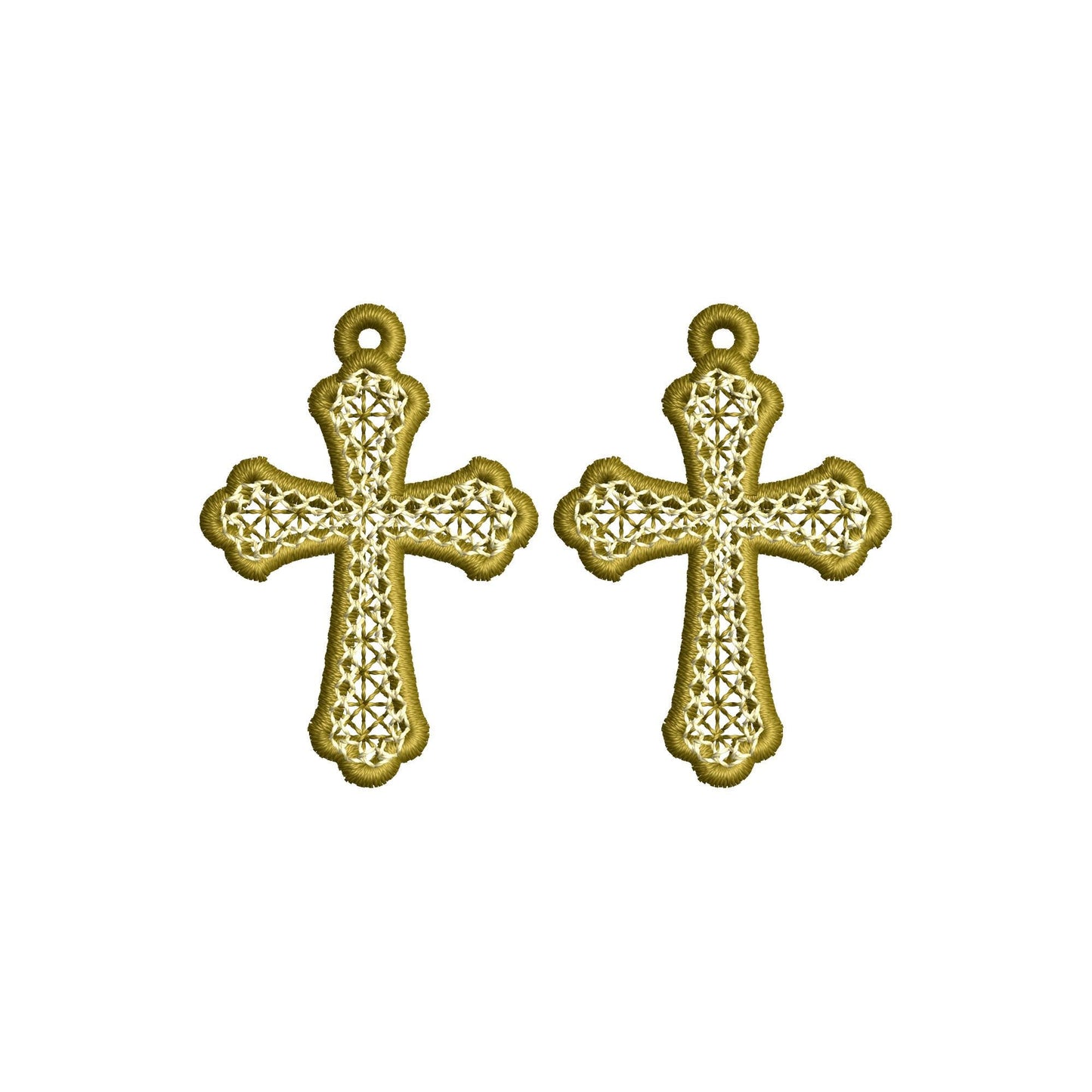 Cross Earrings FSL